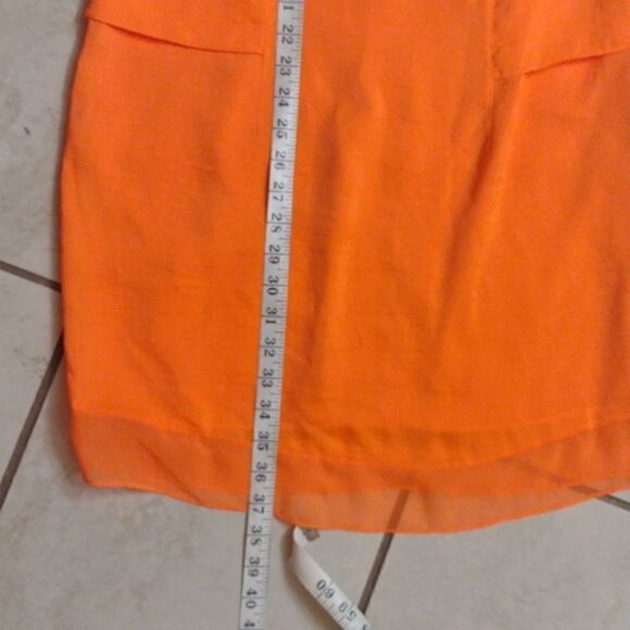 Helmut Lang Dress Chroma Drape cutout mesh details color sunburn Orange bright 4 - Picture 8 of 12